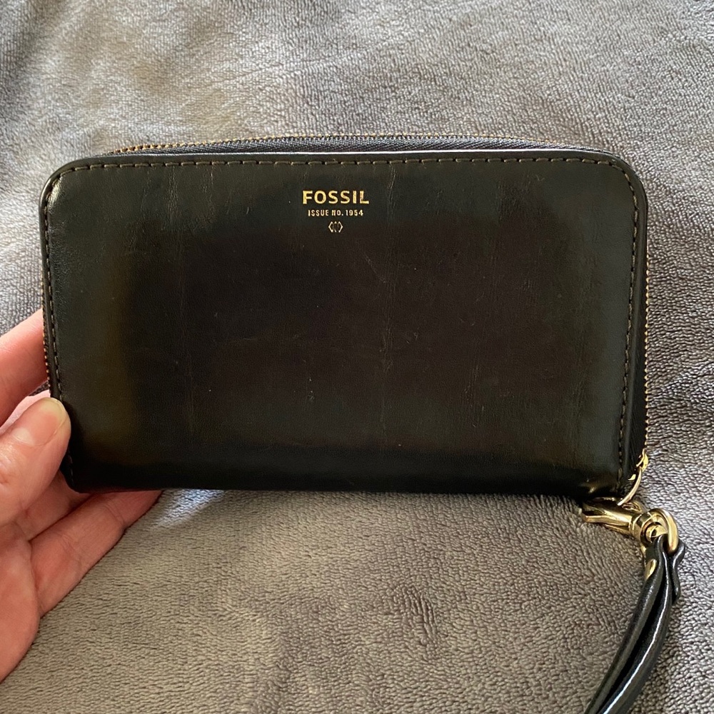 Black Fossil Wallet